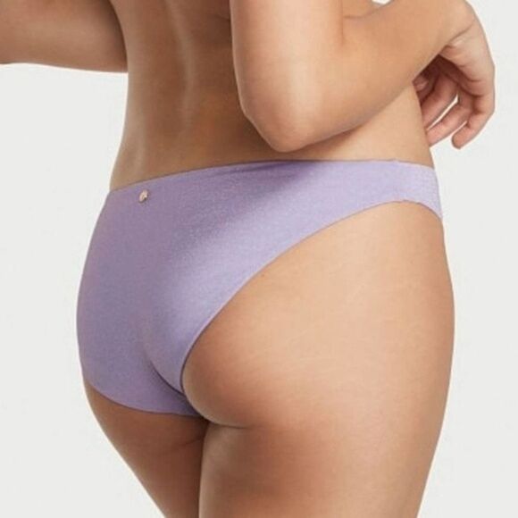 VICTORIA'S SECRET SWIM Essential Bikini Bottom Luxe Lavender Shimmer - Picture 4 of 5